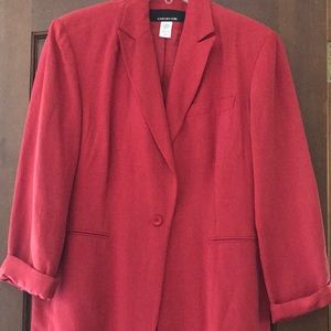 JONES NEW YORK SILK LINEN BLAZER